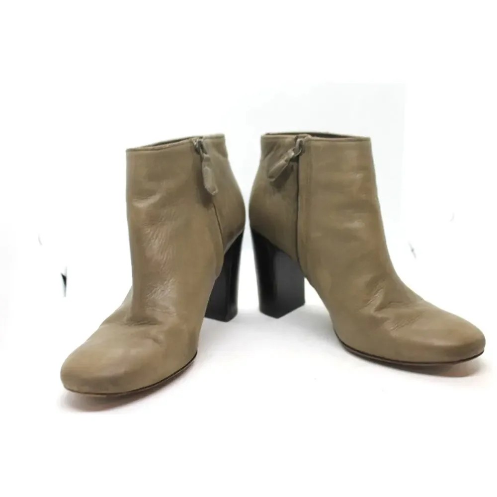 Tory Burch Fango Bowie Taupe Ankle Boots sz 8